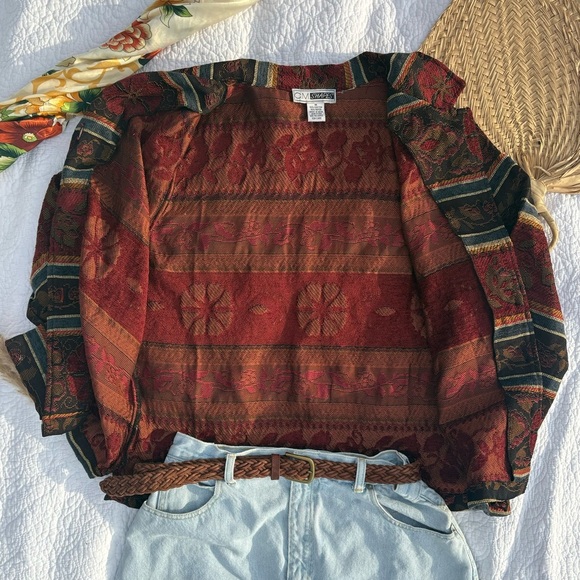 Vintage Southwest Jacket | Tapestry Button-Up | Size M - Picture 4 of 11